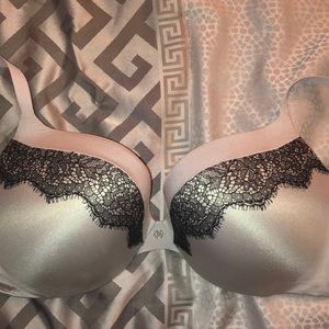 Sexy silver lace VS push up